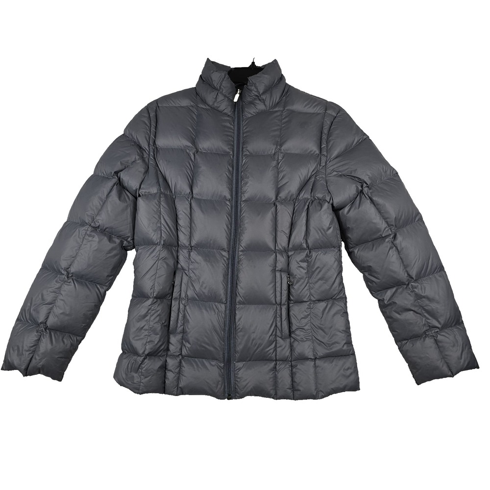 Straight Down Women's Size Medium Gray Puffer Jac… - image 1